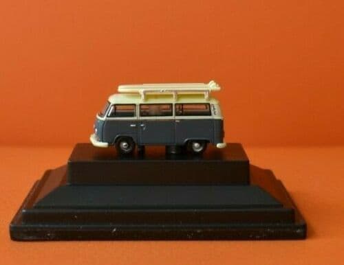NVW003 Oxford Diecast Fjord Blue/Arcona White VW Minibus 1/148 Scale N Gauge 